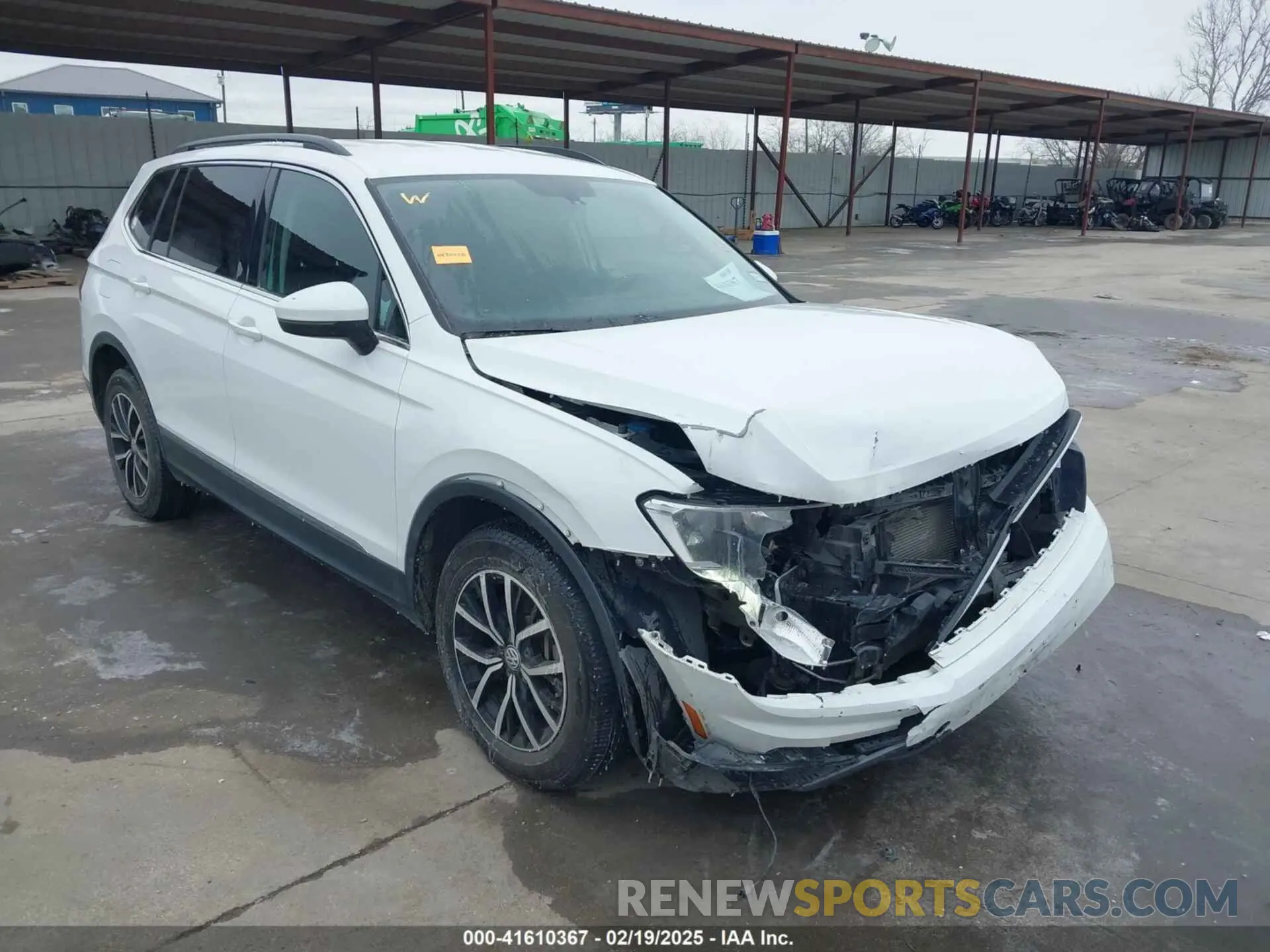 1 Photograph of a damaged car 3VV3B7AX0MM008938 VOLKSWAGEN TIGUAN 2021
