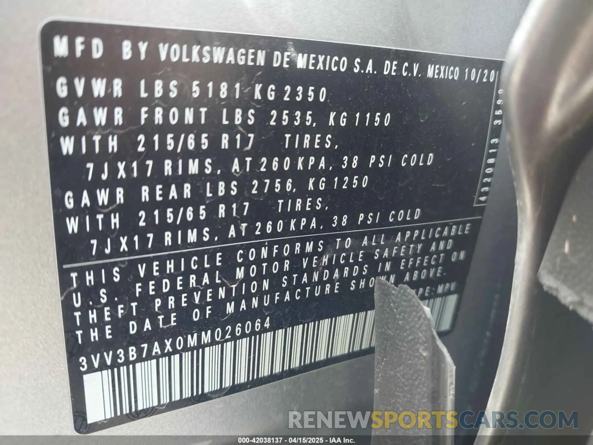 9 Photograph of a damaged car 3VV3B7AX0MM026064 VOLKSWAGEN TIGUAN 2021