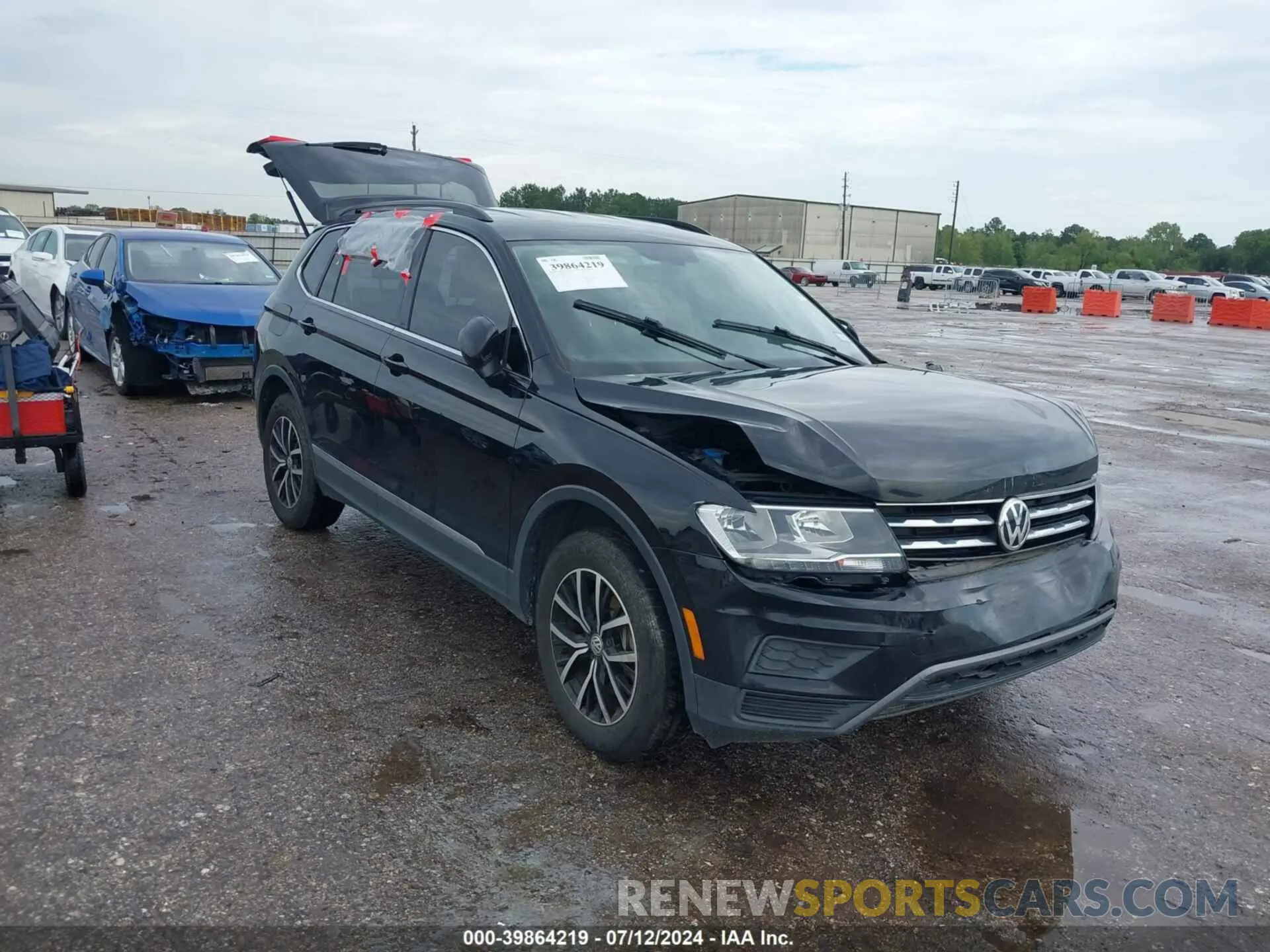 1 Photograph of a damaged car 3VV3B7AX7MM004286 VOLKSWAGEN TIGUAN 2021