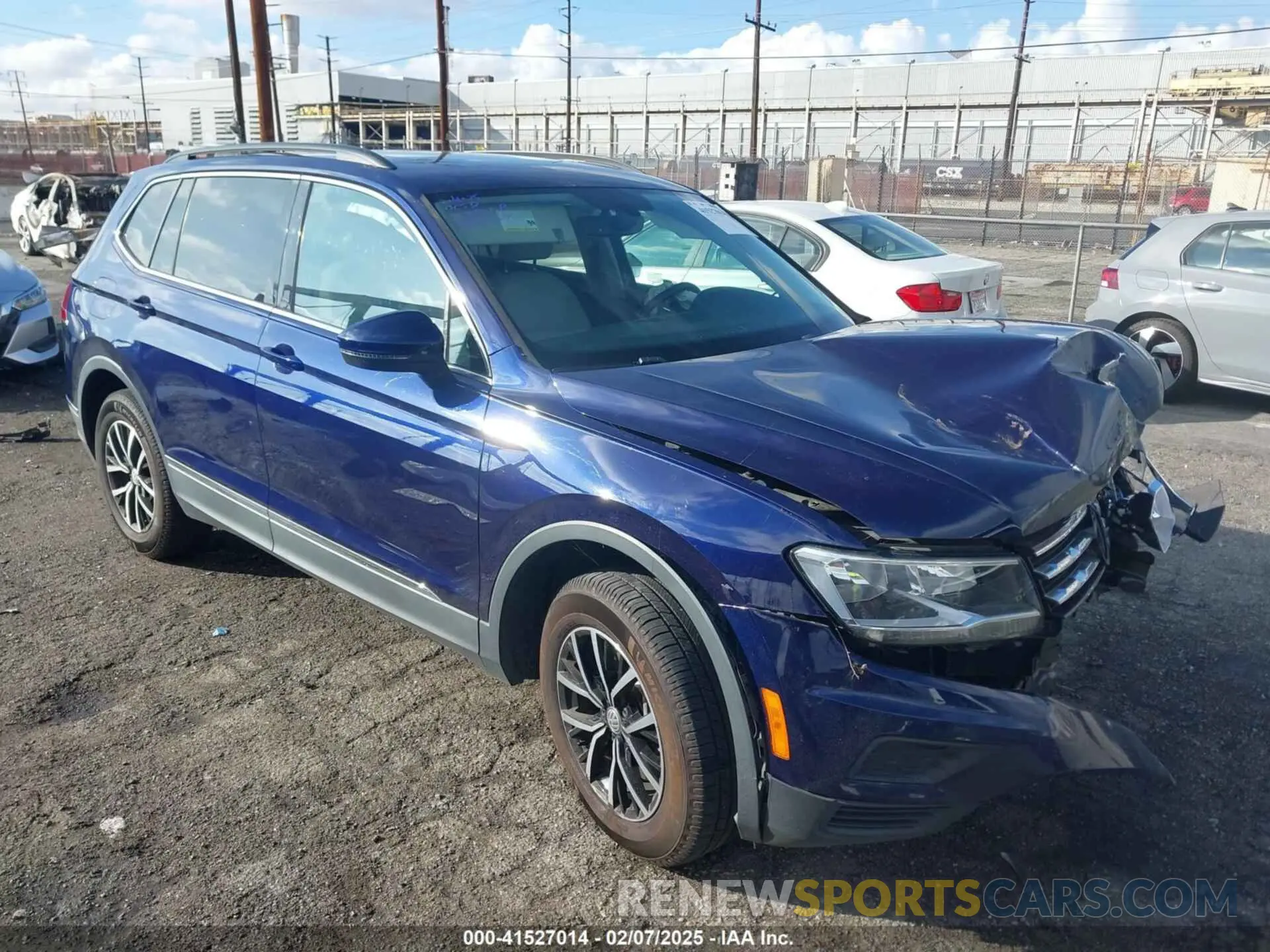 1 Photograph of a damaged car 3VV3B7AX9MM051125 VOLKSWAGEN TIGUAN 2021