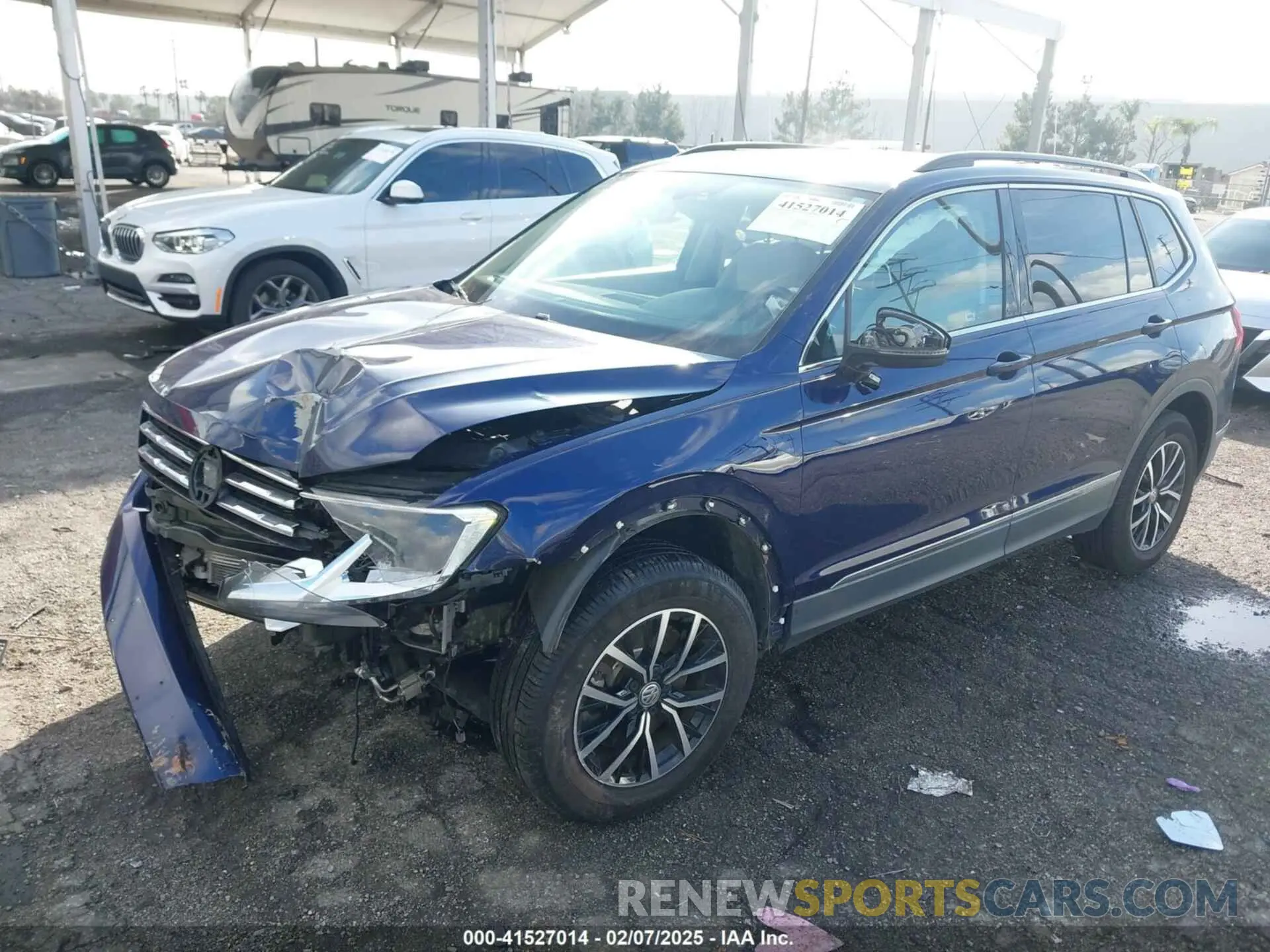 2 Photograph of a damaged car 3VV3B7AX9MM051125 VOLKSWAGEN TIGUAN 2021