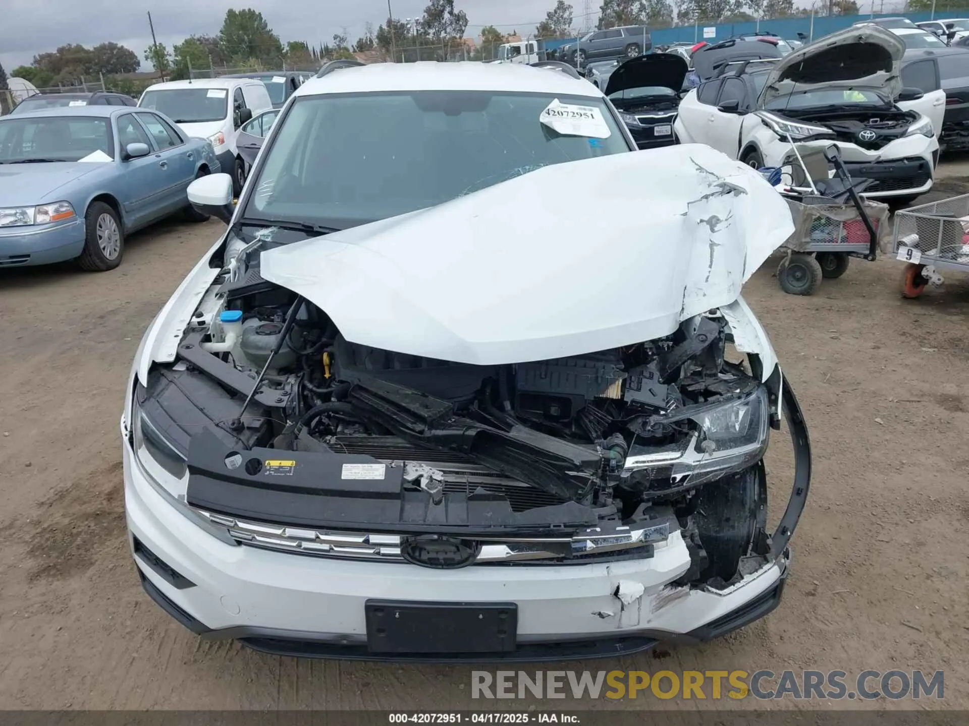 12 Photograph of a damaged car 3VV3B7AX9MM091043 VOLKSWAGEN TIGUAN 2021