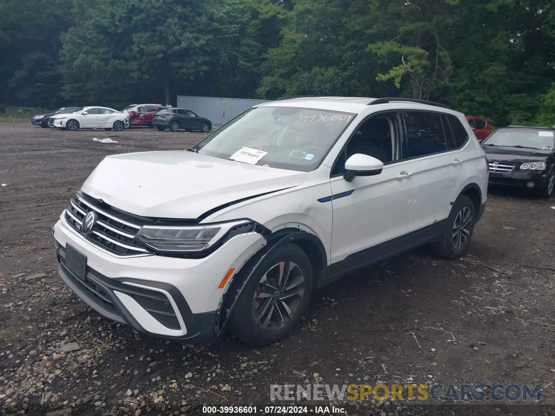 2 Photograph of a damaged car 3VV0B7AX2NM080597 VOLKSWAGEN TIGUAN 2022