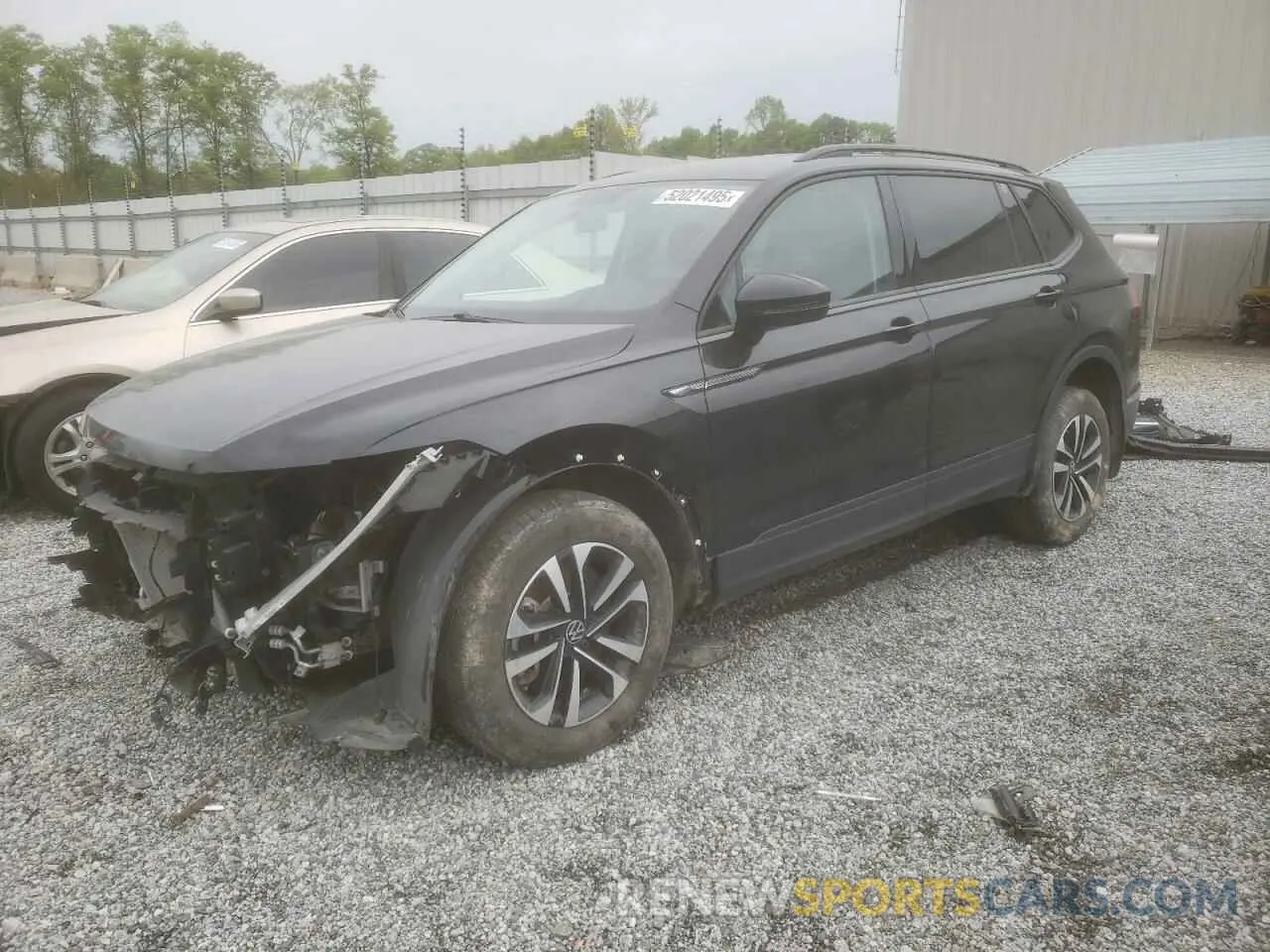 1 Photograph of a damaged car 3VV0B7AX3NM076297 VOLKSWAGEN TIGUAN 2022