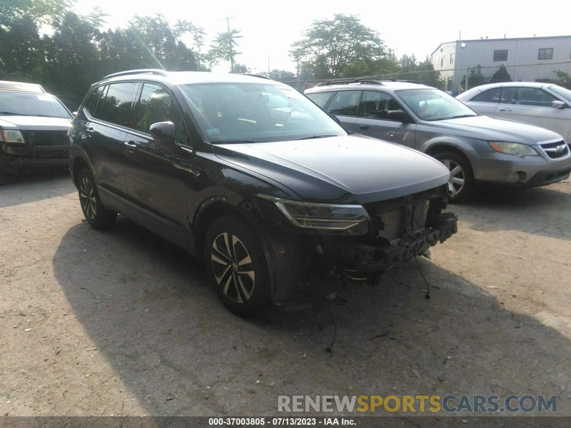 1 Photograph of a damaged car 3VV0B7AX7NM108555 VOLKSWAGEN TIGUAN 2022