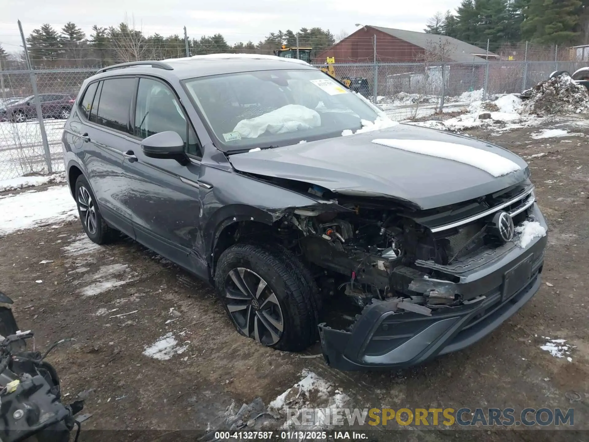 1 Photograph of a damaged car 3VV0B7AX9NM032305 VOLKSWAGEN TIGUAN 2022