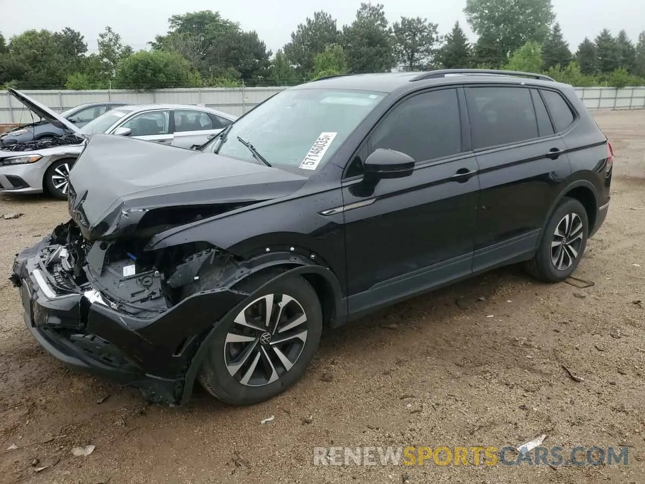 1 Photograph of a damaged car 3VV0B7AX9NM058029 VOLKSWAGEN TIGUAN 2022