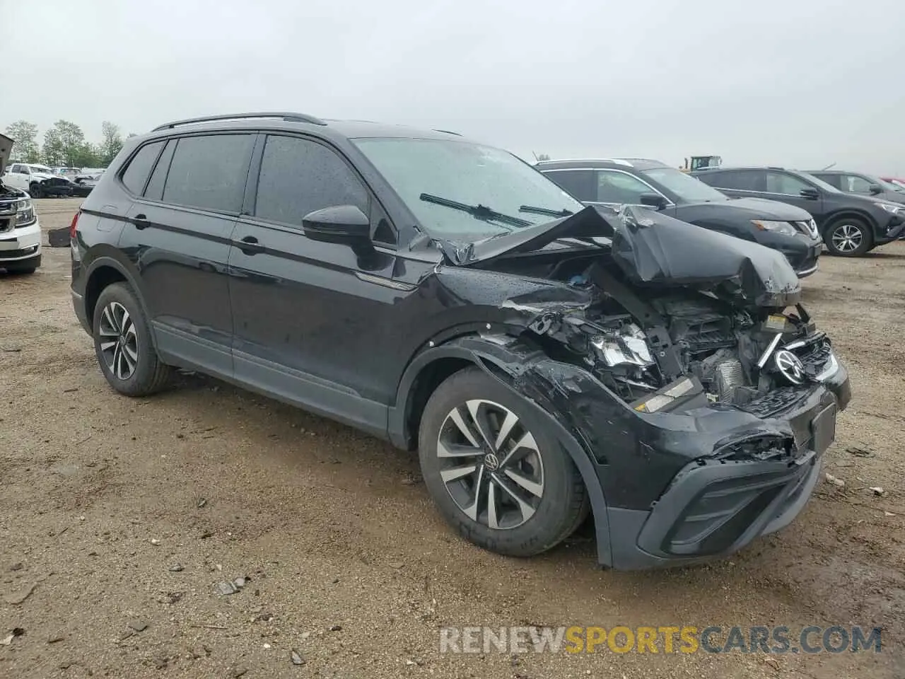 4 Photograph of a damaged car 3VV0B7AX9NM058029 VOLKSWAGEN TIGUAN 2022