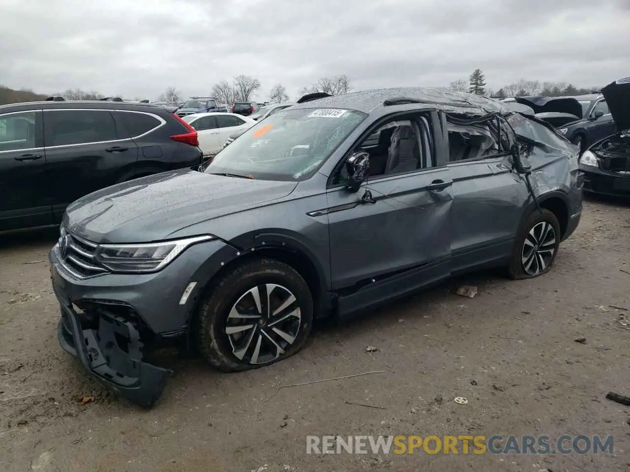1 Photograph of a damaged car 3VV1B7AX0NM131082 VOLKSWAGEN TIGUAN 2022