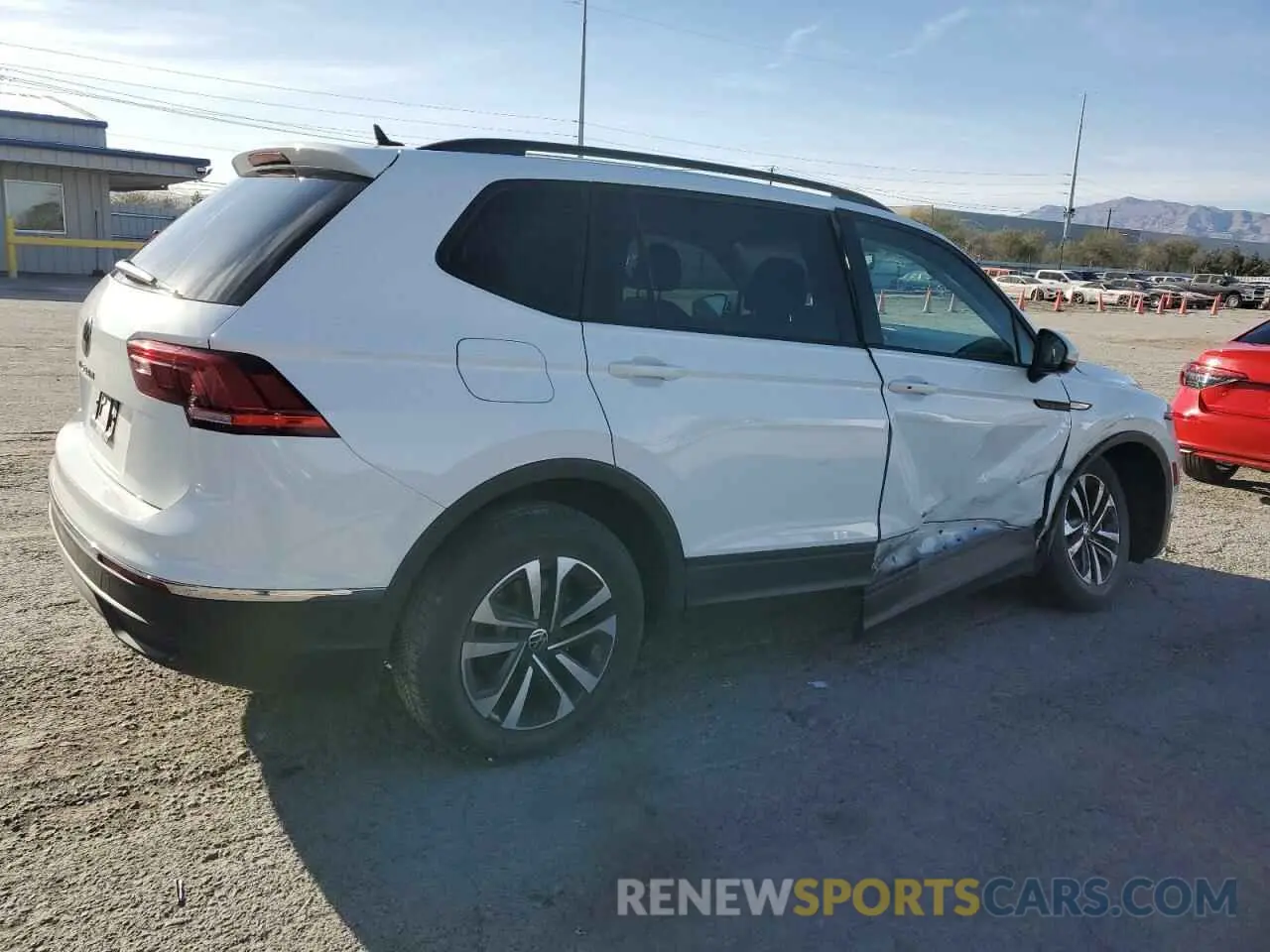 3 Photograph of a damaged car 3VV1B7AX7NM029309 VOLKSWAGEN TIGUAN 2022