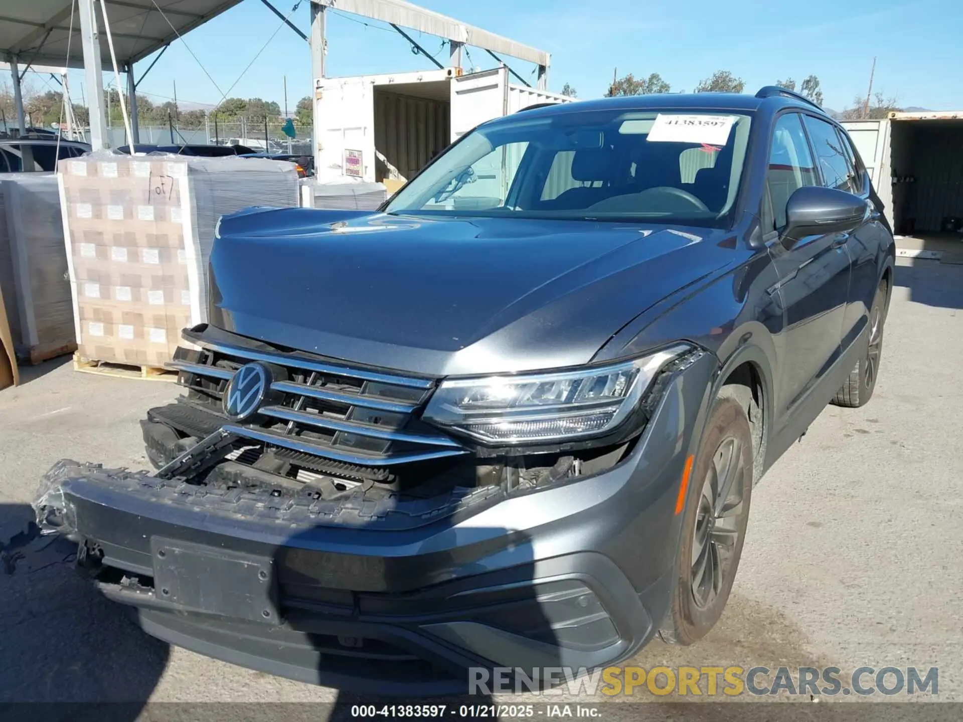 2 Photograph of a damaged car 3VV1B7AX9NM055507 VOLKSWAGEN TIGUAN 2022