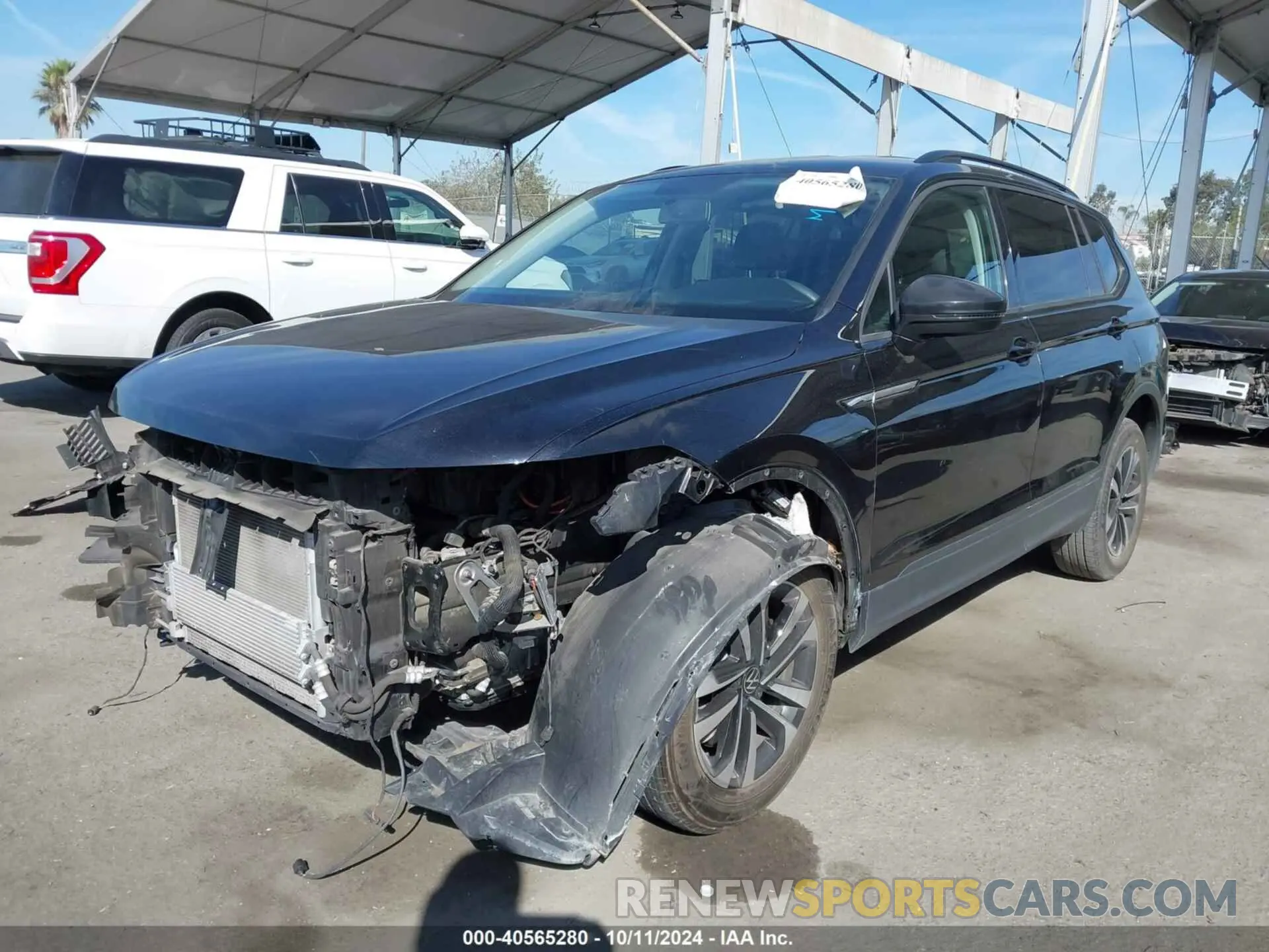 2 Photograph of a damaged car 3VV1B7AX9NM119626 VOLKSWAGEN TIGUAN 2022