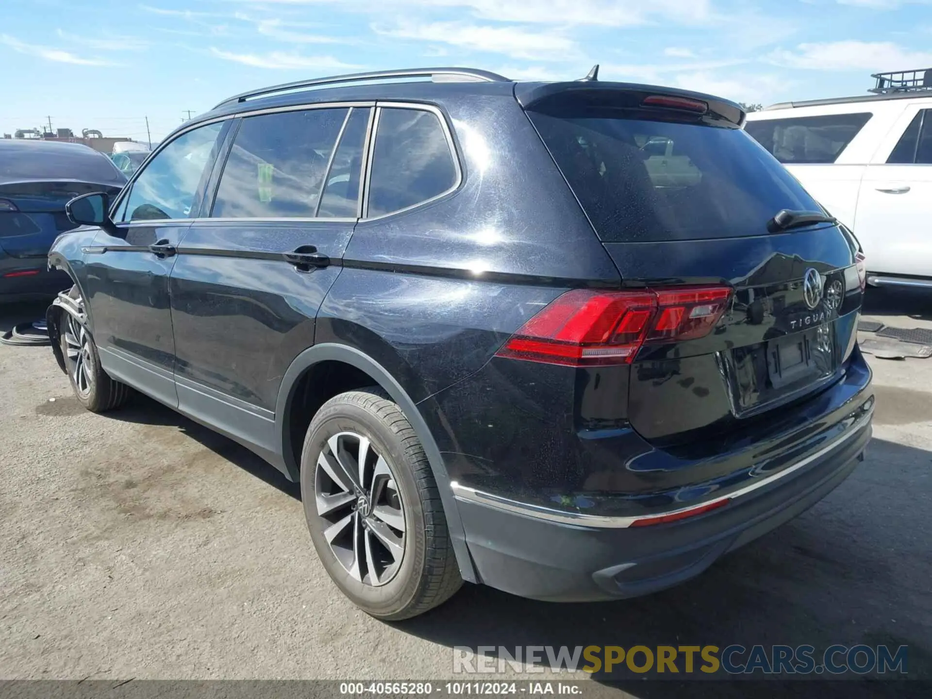 3 Photograph of a damaged car 3VV1B7AX9NM119626 VOLKSWAGEN TIGUAN 2022
