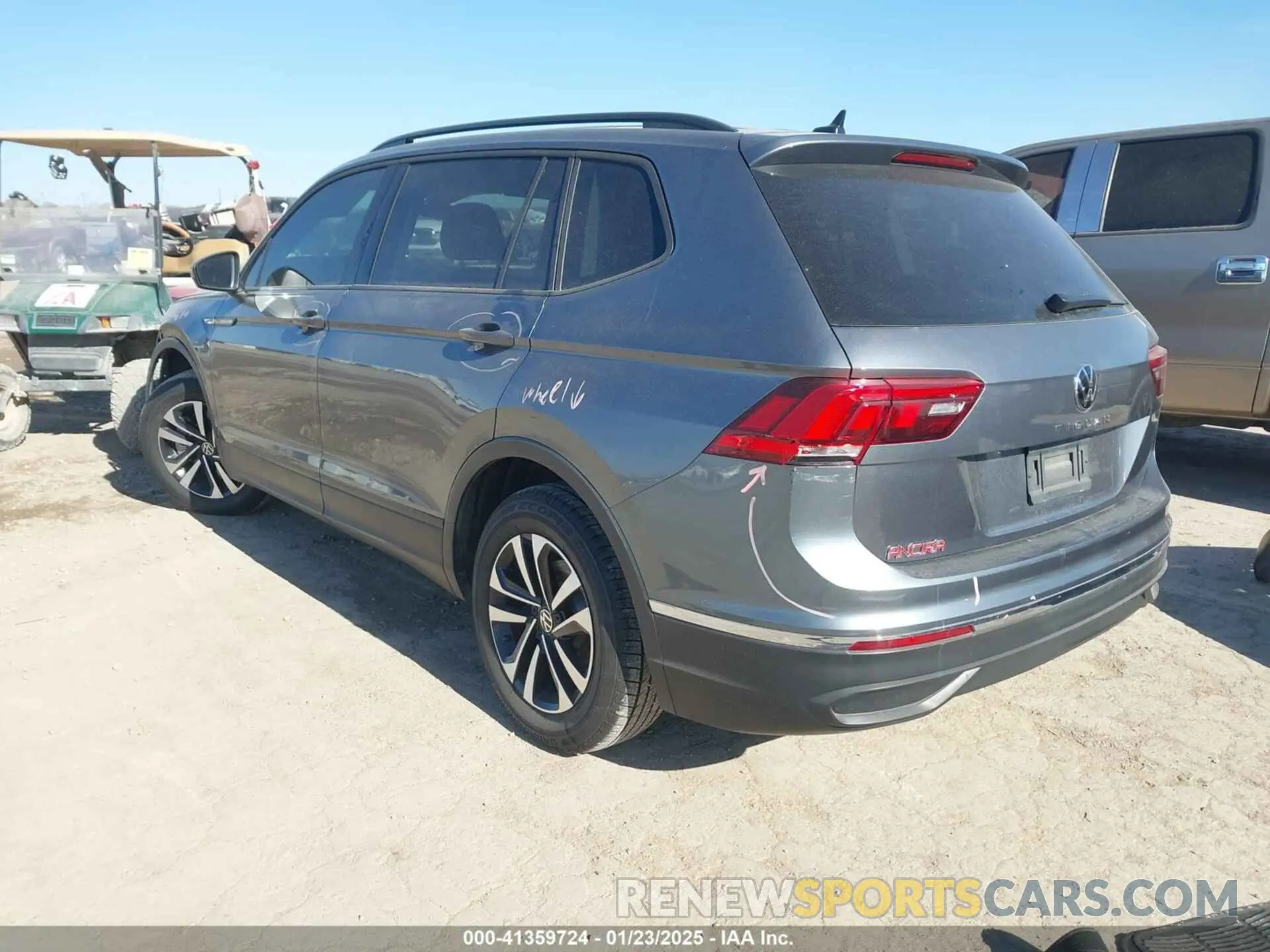 3 Photograph of a damaged car 3VV1B7AXXNM164123 VOLKSWAGEN TIGUAN 2022