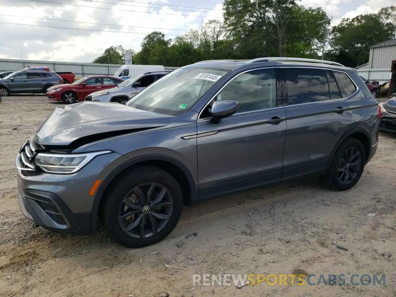 1 Photograph of a damaged car 3VV2B7AX0NM172736 VOLKSWAGEN TIGUAN 2022