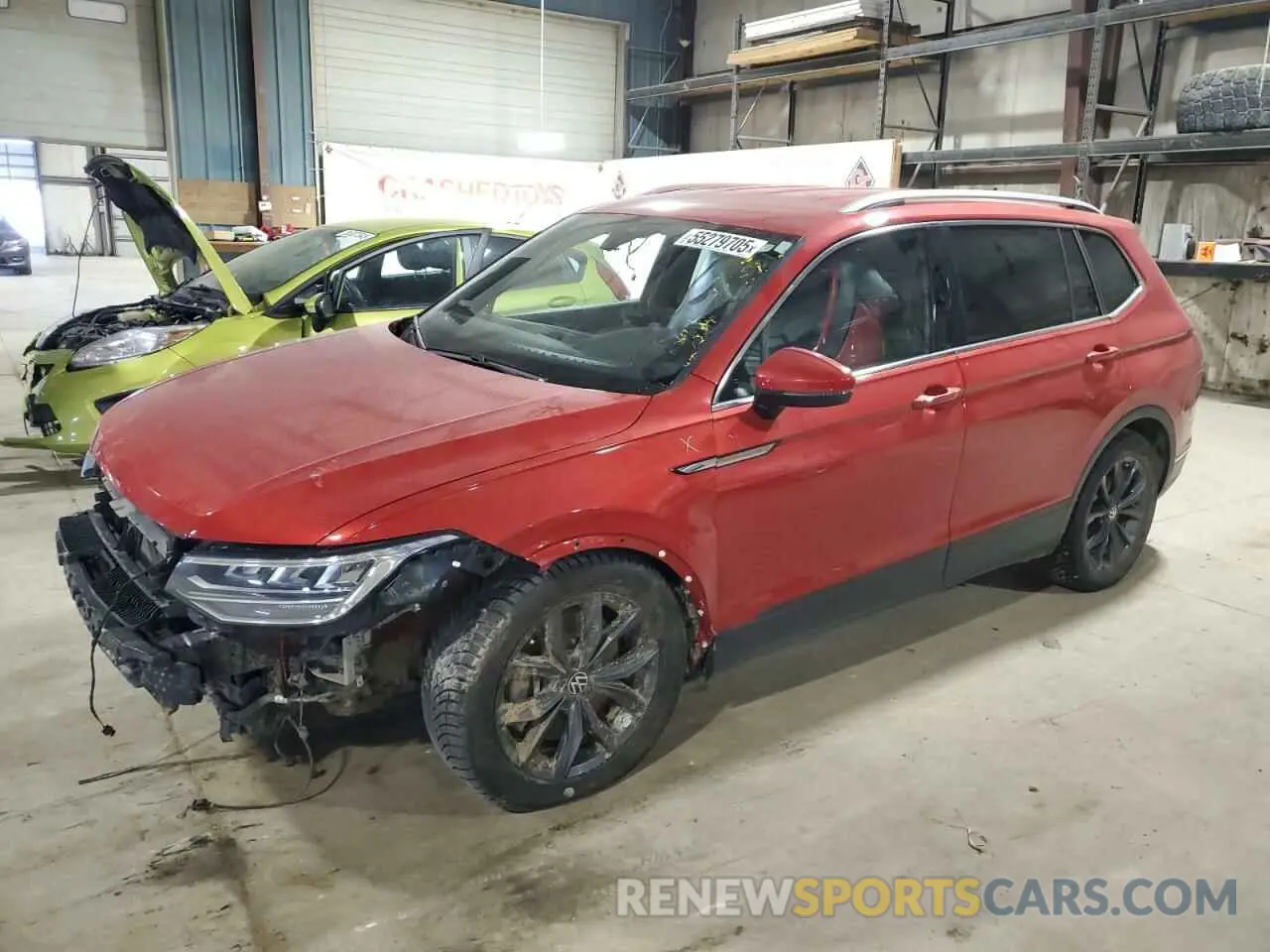 1 Photograph of a damaged car 3VV2B7AX6NM039012 VOLKSWAGEN TIGUAN 2022