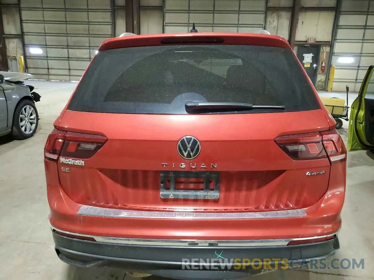 6 Photograph of a damaged car 3VV2B7AX6NM039012 VOLKSWAGEN TIGUAN 2022