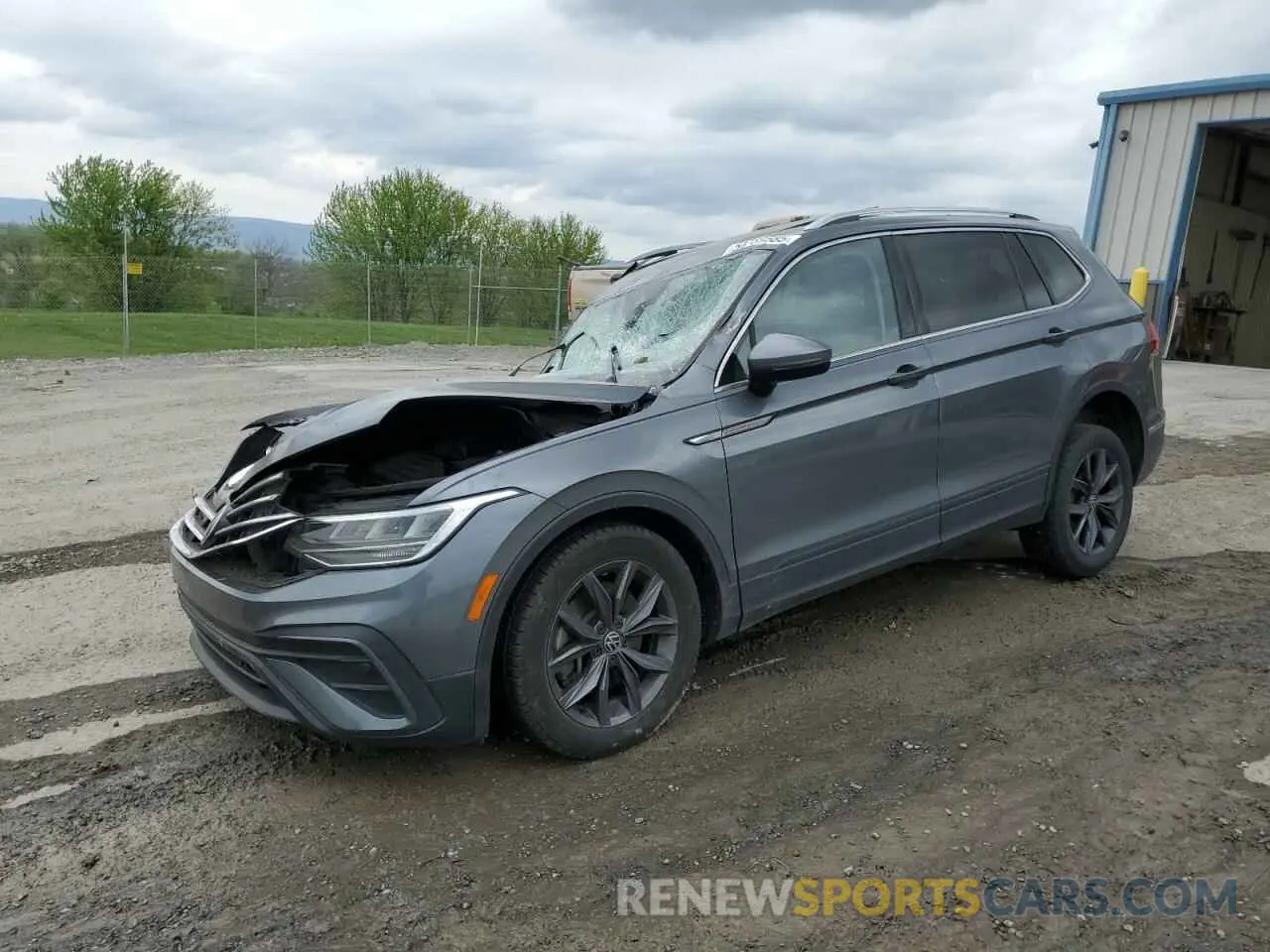 1 Photograph of a damaged car 3VV2B7AX8NM137488 VOLKSWAGEN TIGUAN 2022