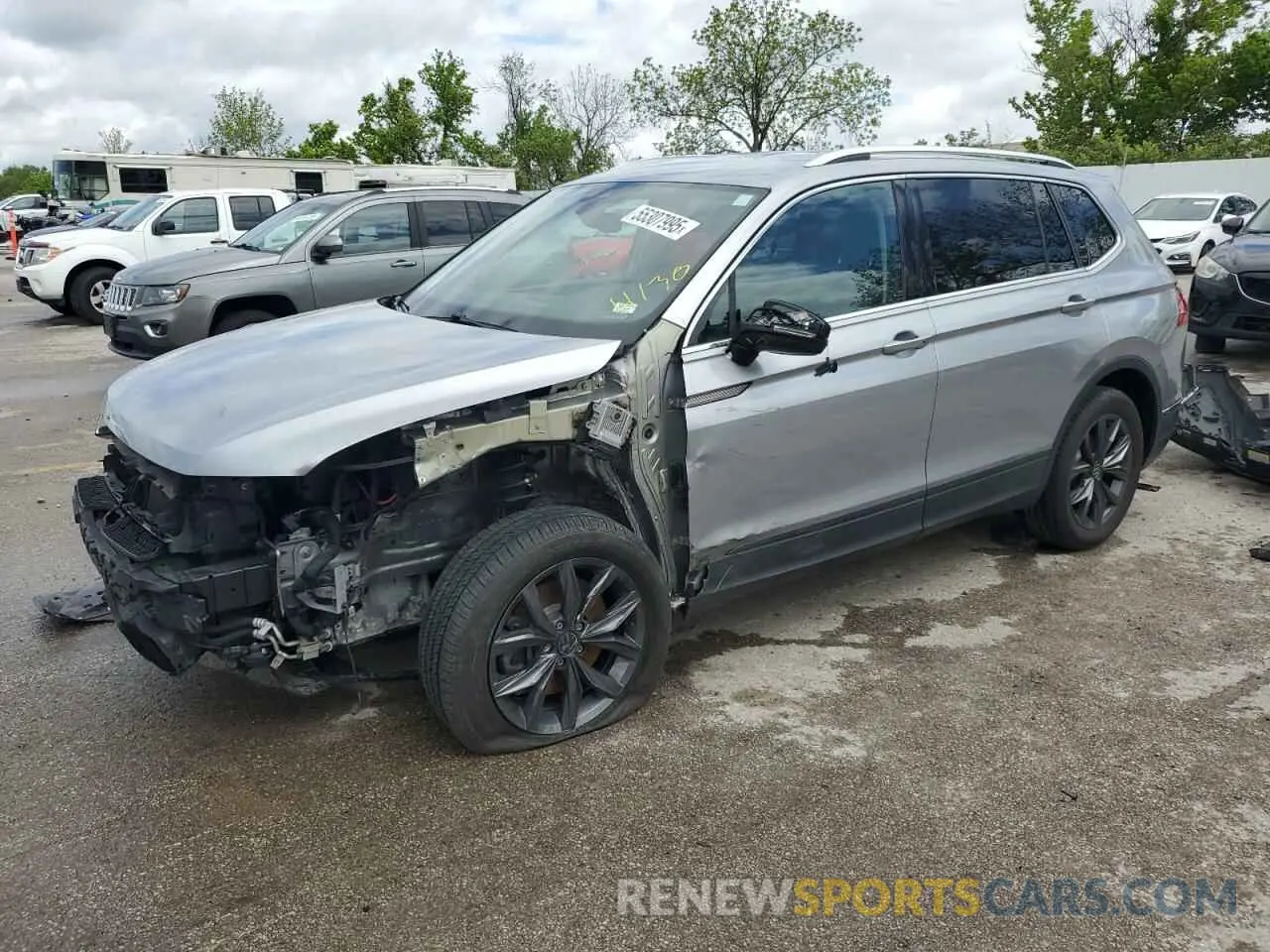 1 Photograph of a damaged car 3VV3B7AX0NM048051 VOLKSWAGEN TIGUAN 2022