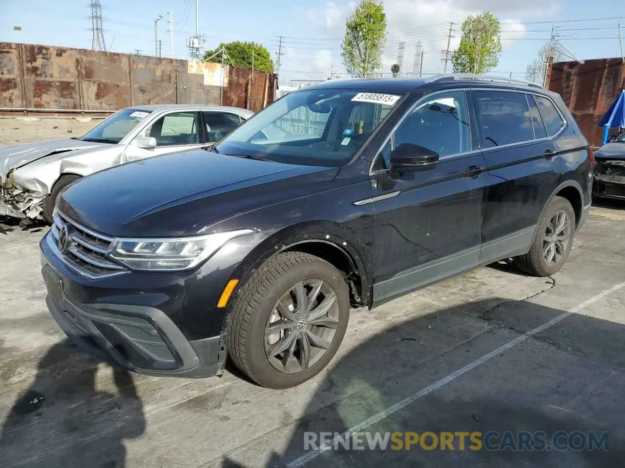 1 Photograph of a damaged car 3VV3B7AX2NM080516 VOLKSWAGEN TIGUAN 2022
