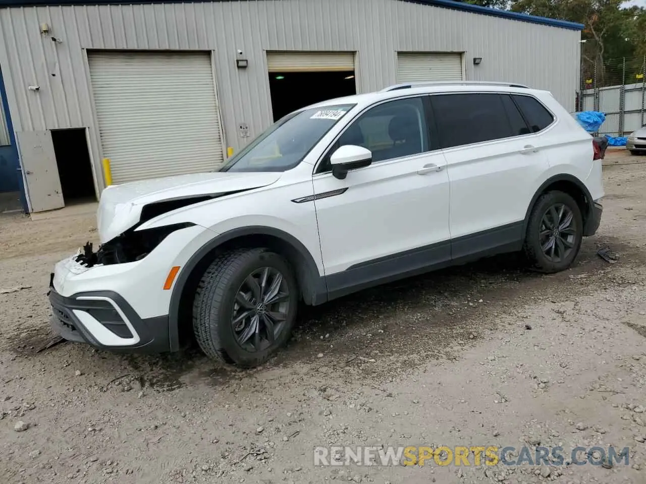 1 Photograph of a damaged car 3VV3B7AX4NM116528 VOLKSWAGEN TIGUAN 2022