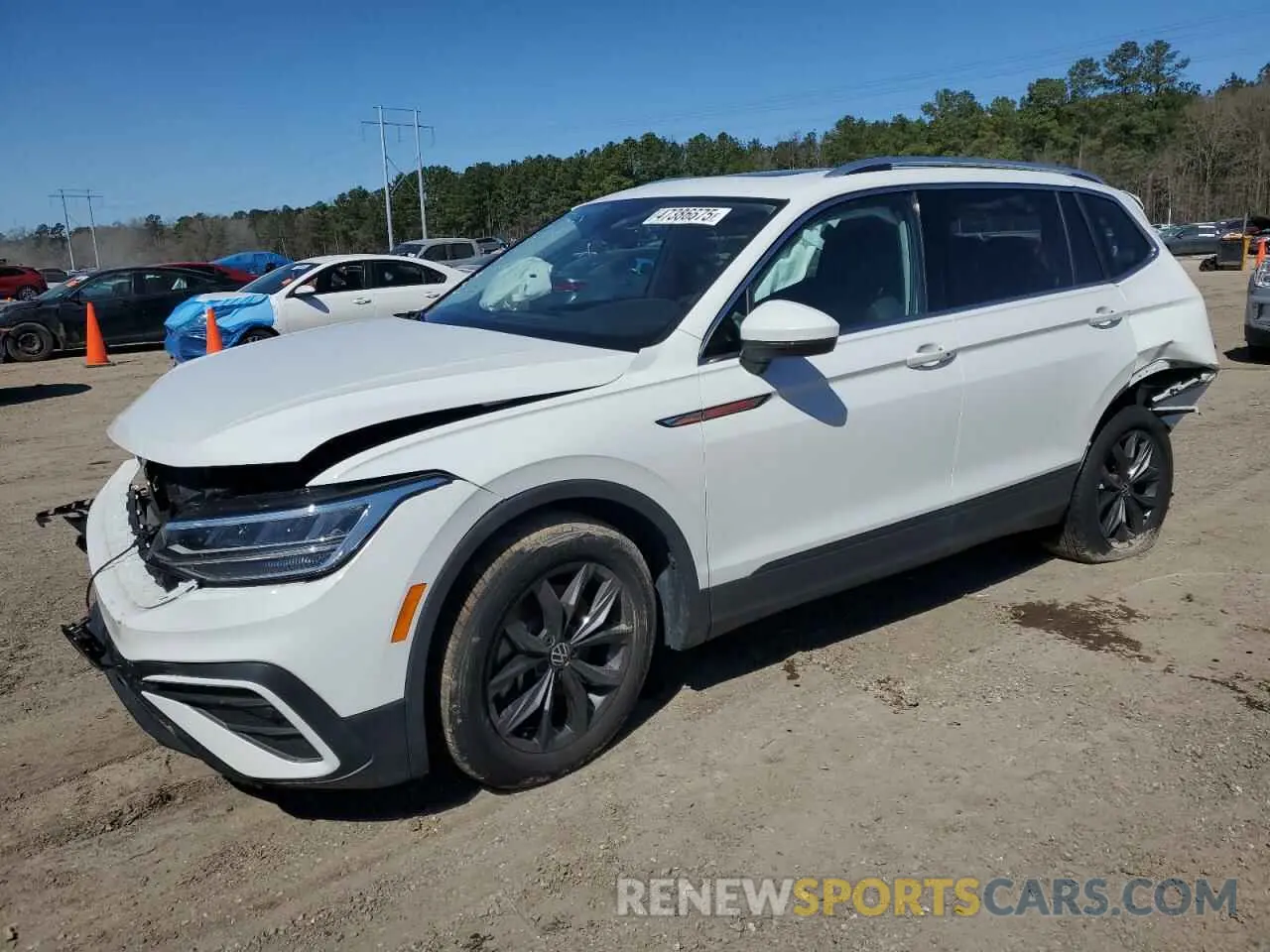 1 Photograph of a damaged car 3VV3B7AX6NM014132 VOLKSWAGEN TIGUAN 2022