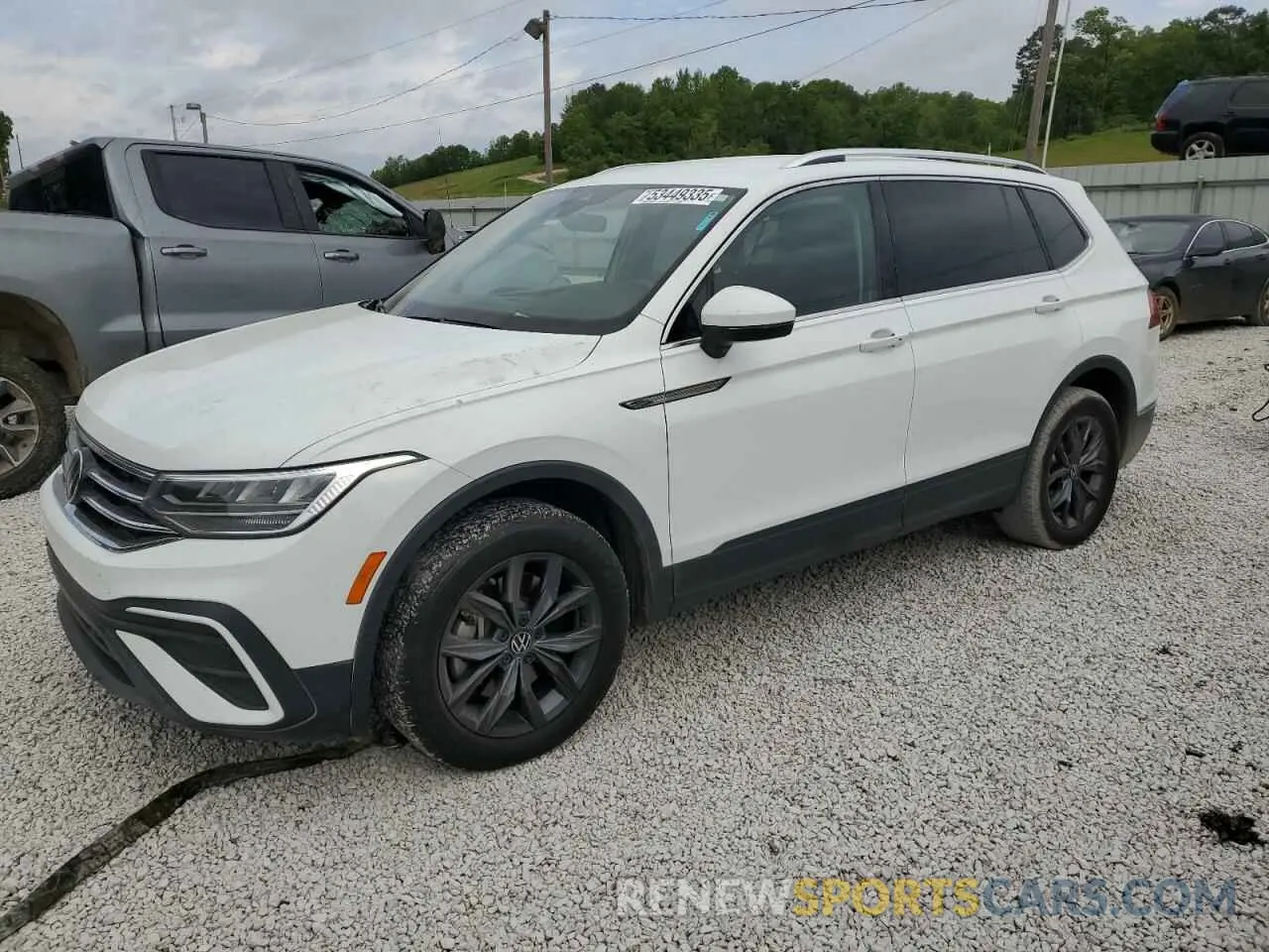 1 Photograph of a damaged car 3VV3B7AX7NM130018 VOLKSWAGEN TIGUAN 2022