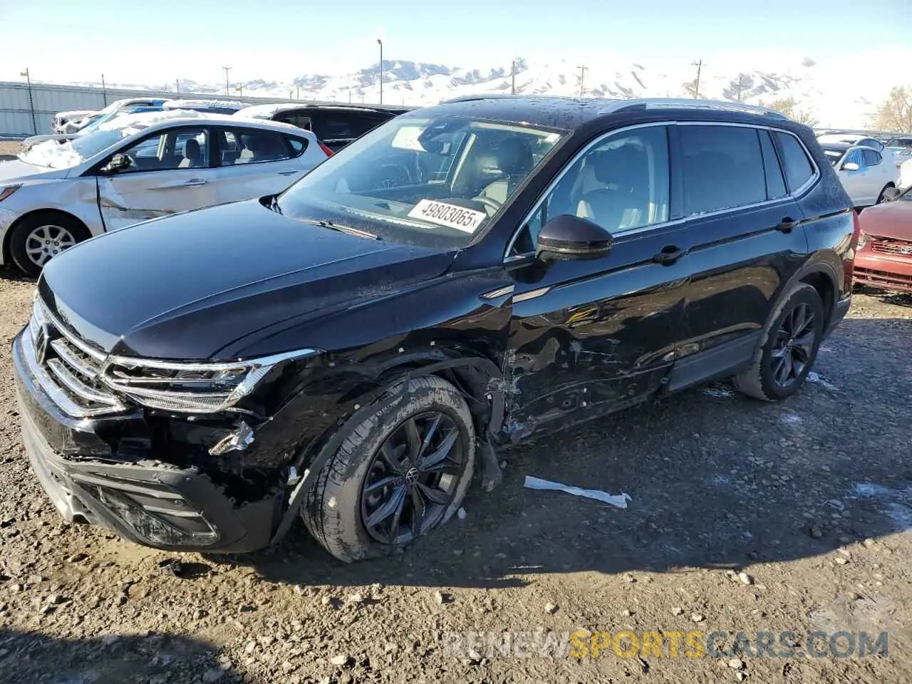 1 Photograph of a damaged car 3VV3B7AX7NM162029 VOLKSWAGEN TIGUAN 2022