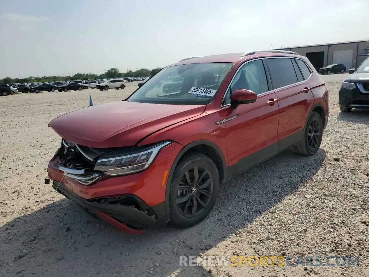 1 Photograph of a damaged car 3VV3B7AX8NM013029 VOLKSWAGEN TIGUAN 2022