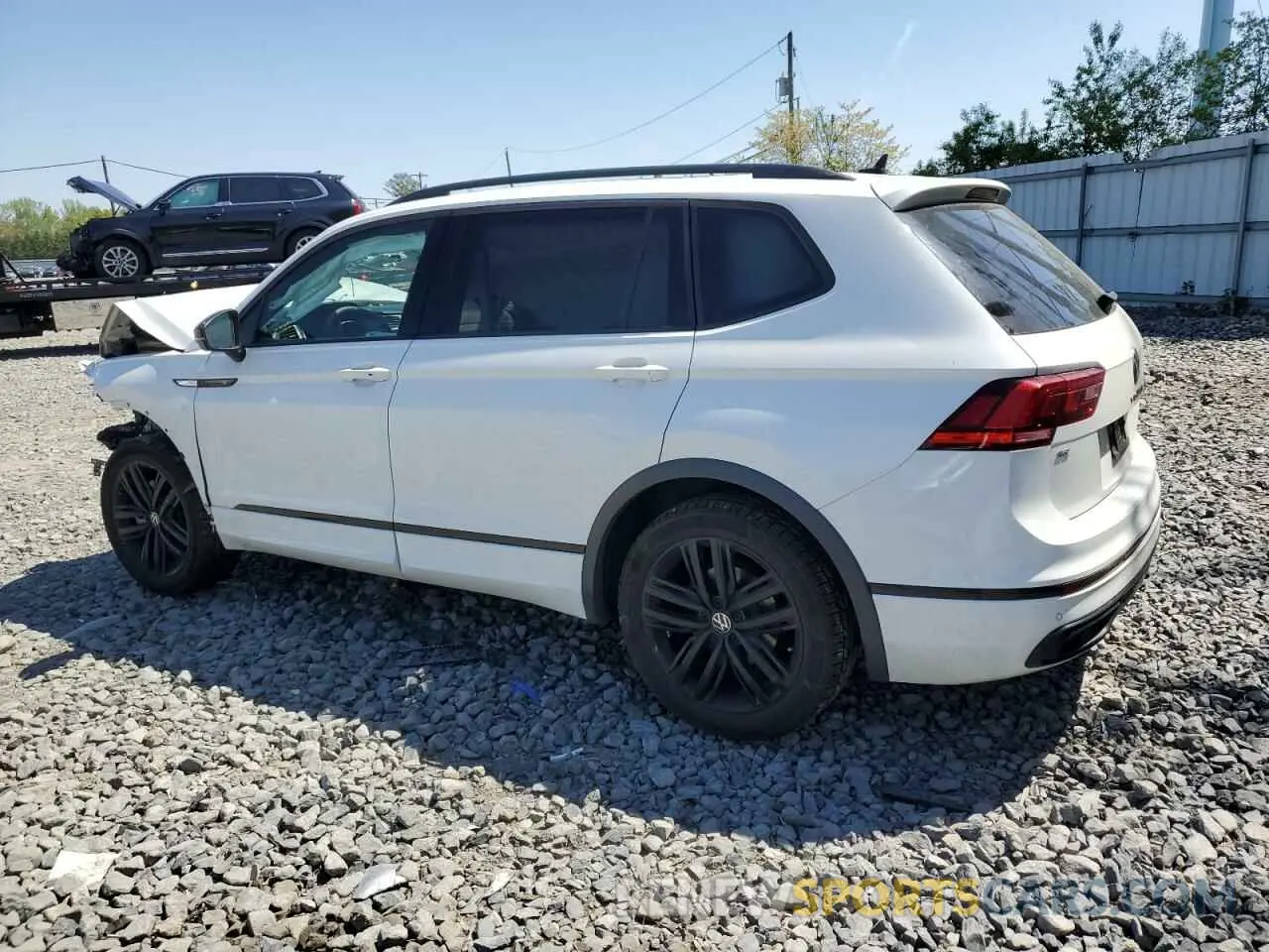 2 Photograph of a damaged car 3VV8B7AX6NM038047 VOLKSWAGEN TIGUAN 2022
