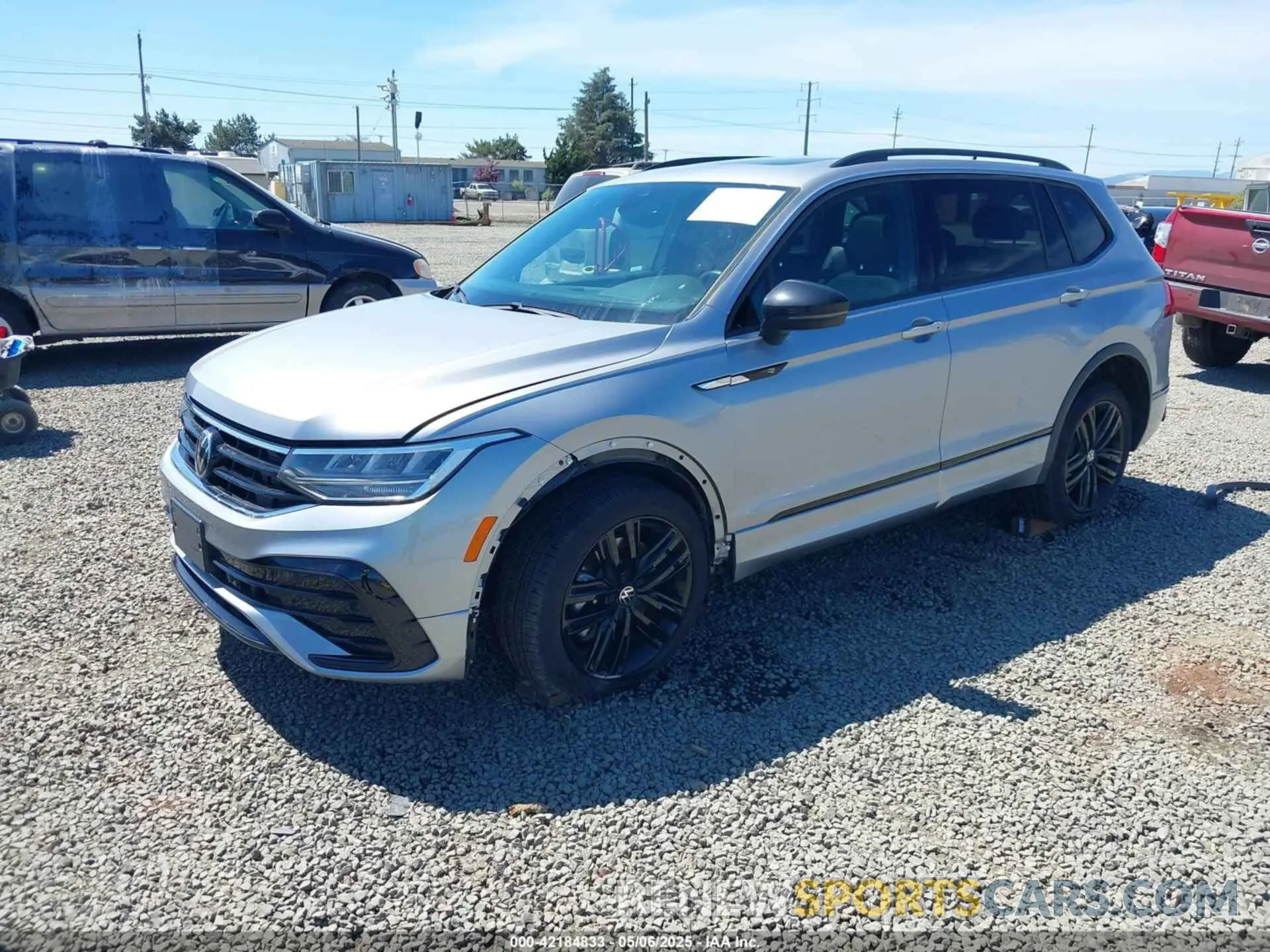 2 Photograph of a damaged car 3VV8B7AX6NM153845 VOLKSWAGEN TIGUAN 2022