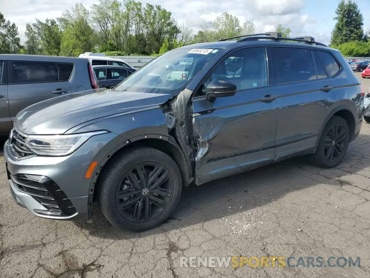 1 Photograph of a damaged car 3VV8B7AX9NM041704 VOLKSWAGEN TIGUAN 2022