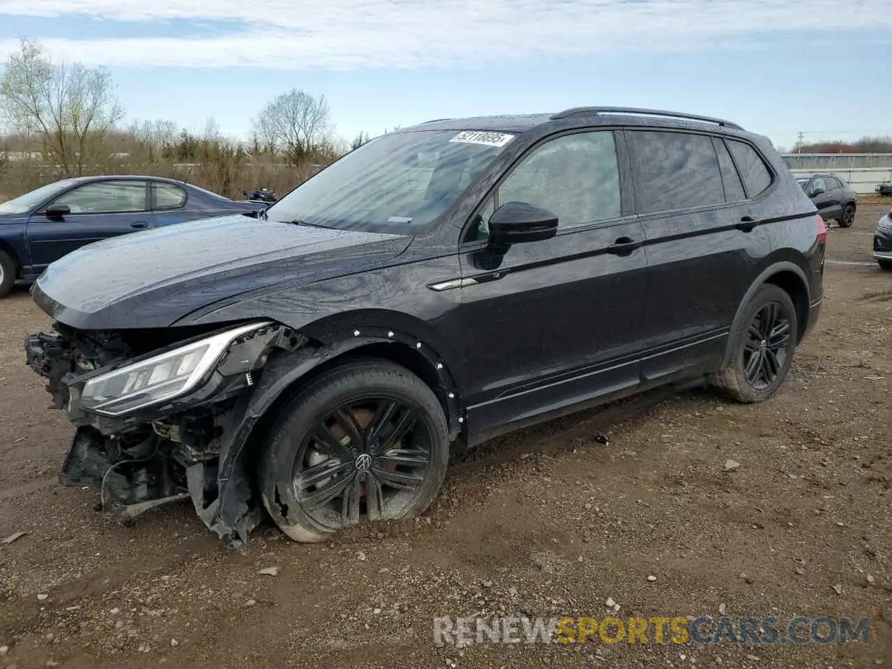 1 Photograph of a damaged car 3VV8B7AX9NM088599 VOLKSWAGEN TIGUAN 2022