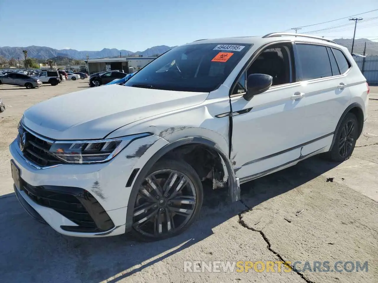 1 Photograph of a damaged car 3VVCB7AX0NM095371 VOLKSWAGEN TIGUAN 2022