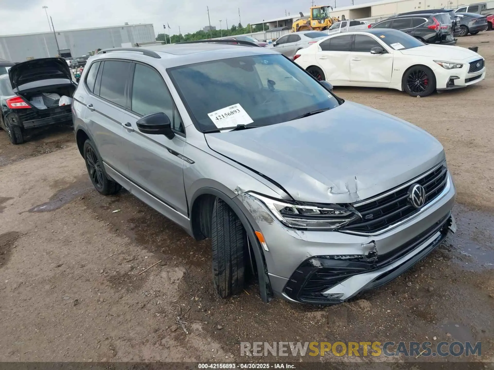 1 Photograph of a damaged car 3VVCB7AX6NM075609 VOLKSWAGEN TIGUAN 2022