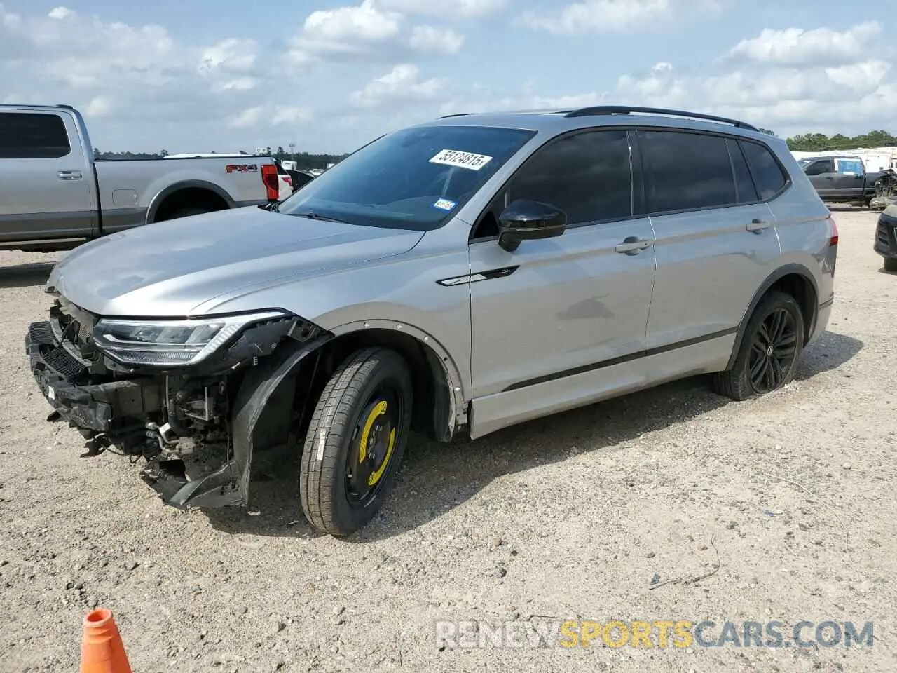 1 Photograph of a damaged car 3VVCB7AX6NM140264 VOLKSWAGEN TIGUAN 2022
