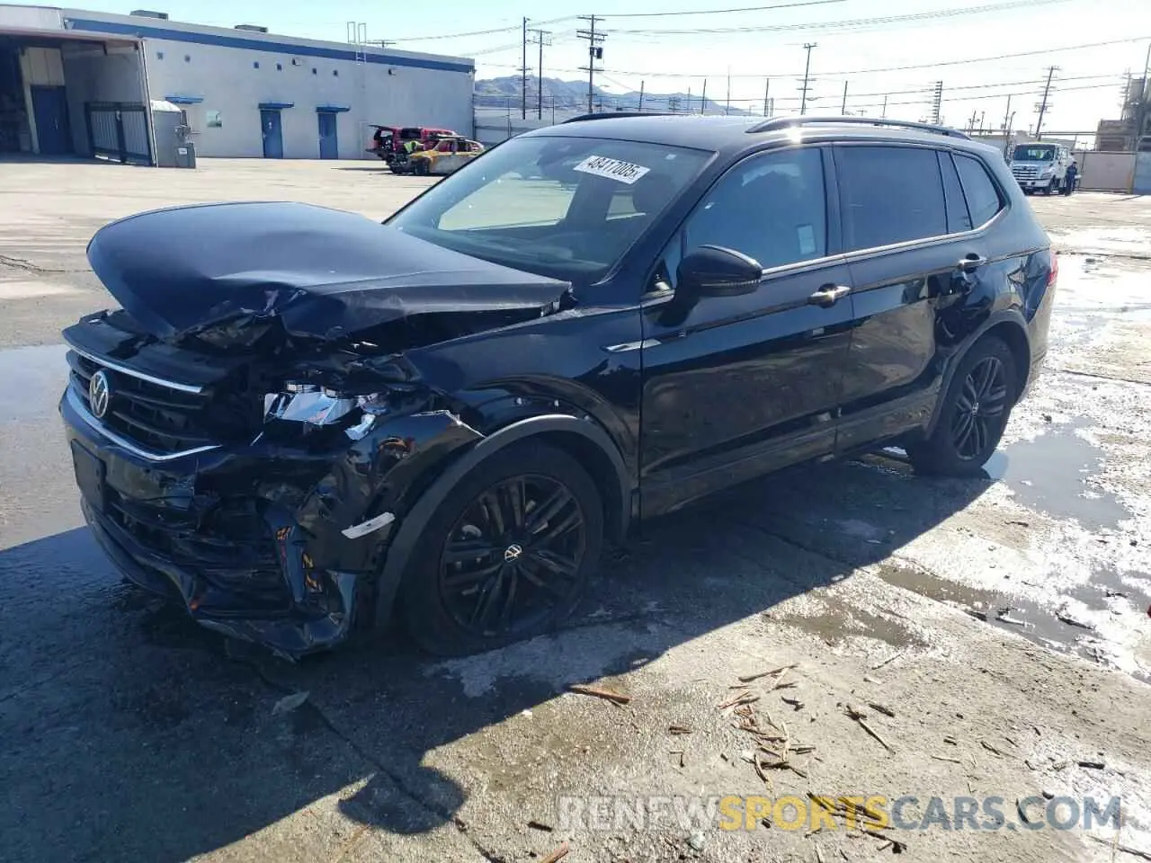 1 Photograph of a damaged car 3VVCB7AX7NM098459 VOLKSWAGEN TIGUAN 2022