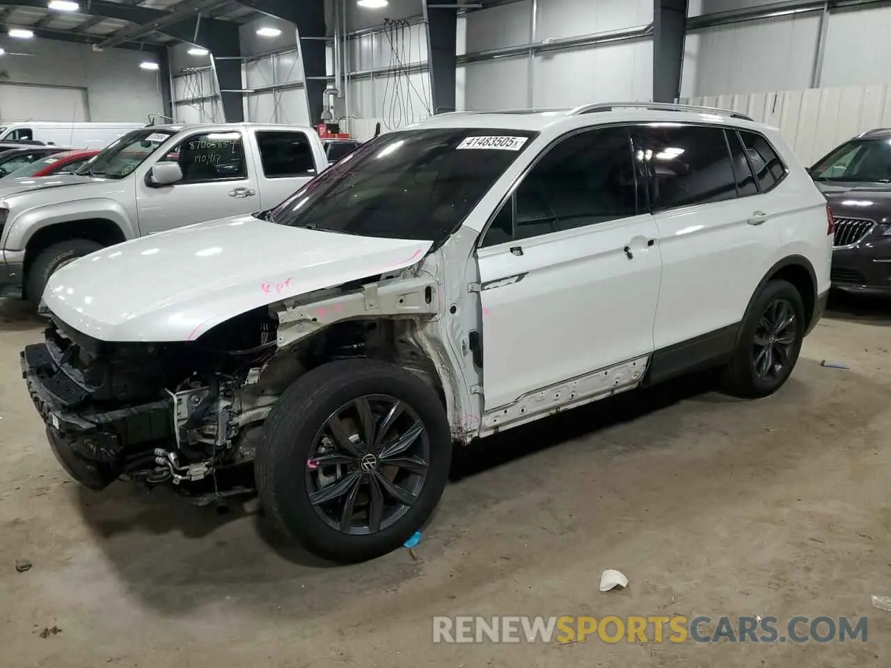1 Photograph of a damaged car 3VVNB7AX2PM028931 VOLKSWAGEN TIGUAN 2023