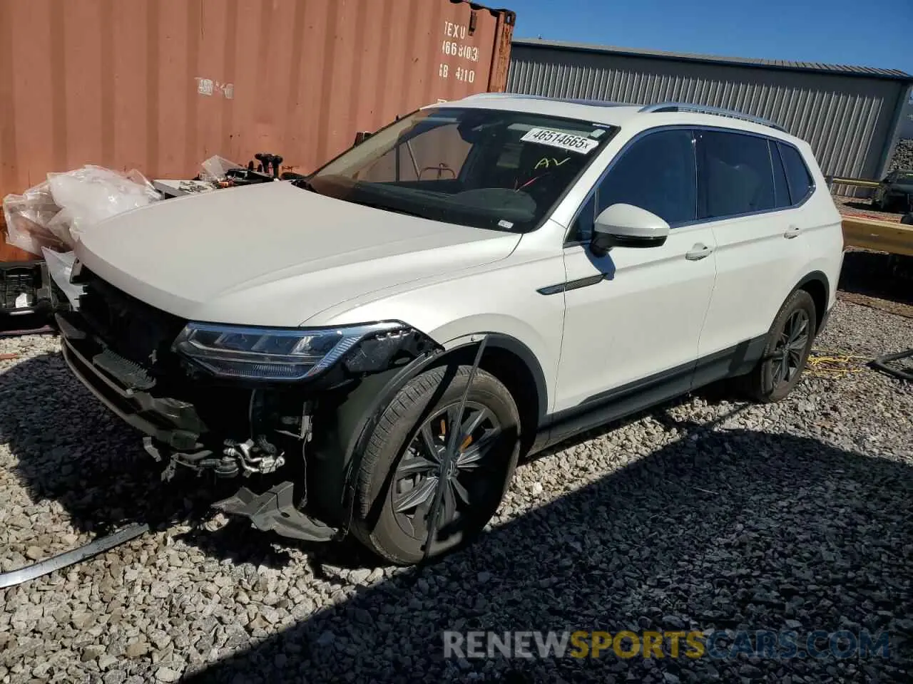 1 Photograph of a damaged car 3VVNB7AX8PM085800 VOLKSWAGEN TIGUAN 2023