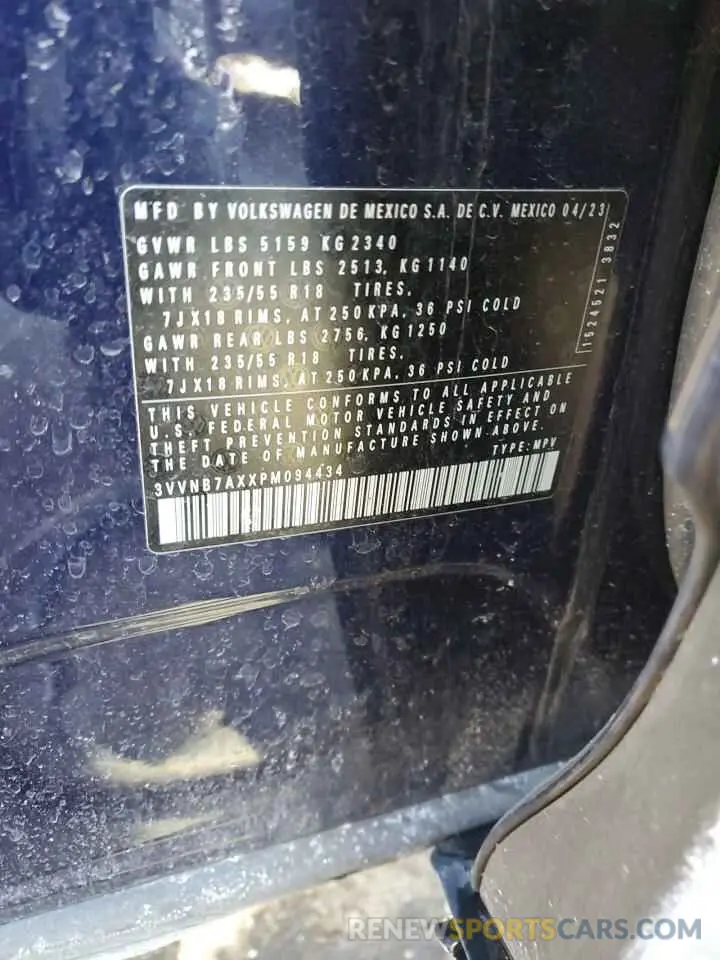 13 Photograph of a damaged car 3VVNB7AXXPM094434 VOLKSWAGEN TIGUAN 2023