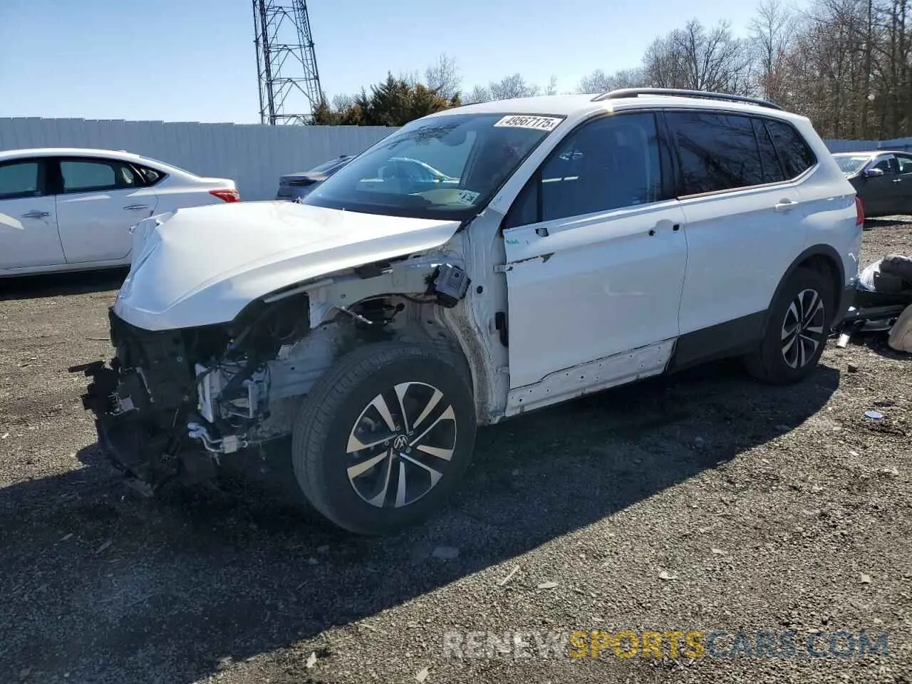 1 Photograph of a damaged car 3VVRB7AX2PM119666 VOLKSWAGEN TIGUAN 2023