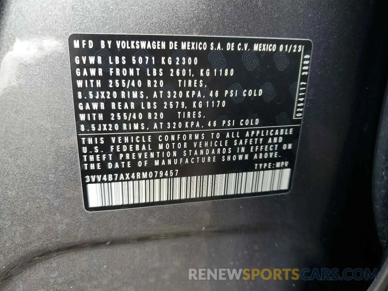 13 Photograph of a damaged car 3VV4B7AX4RM079457 VOLKSWAGEN TIGUAN 2024