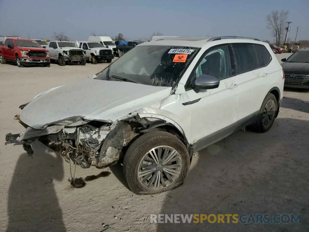1 Photograph of a damaged car 3VVAB7AX9RM220316 VOLKSWAGEN TIGUAN 2024
