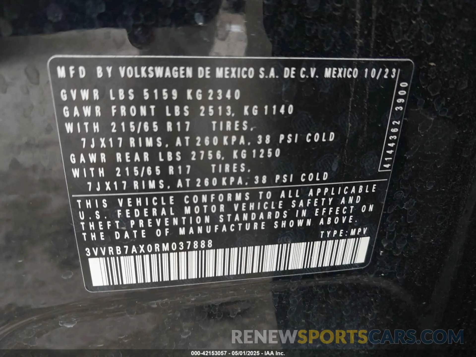 9 Photograph of a damaged car 3VVRB7AX0RM037888 VOLKSWAGEN TIGUAN 2024