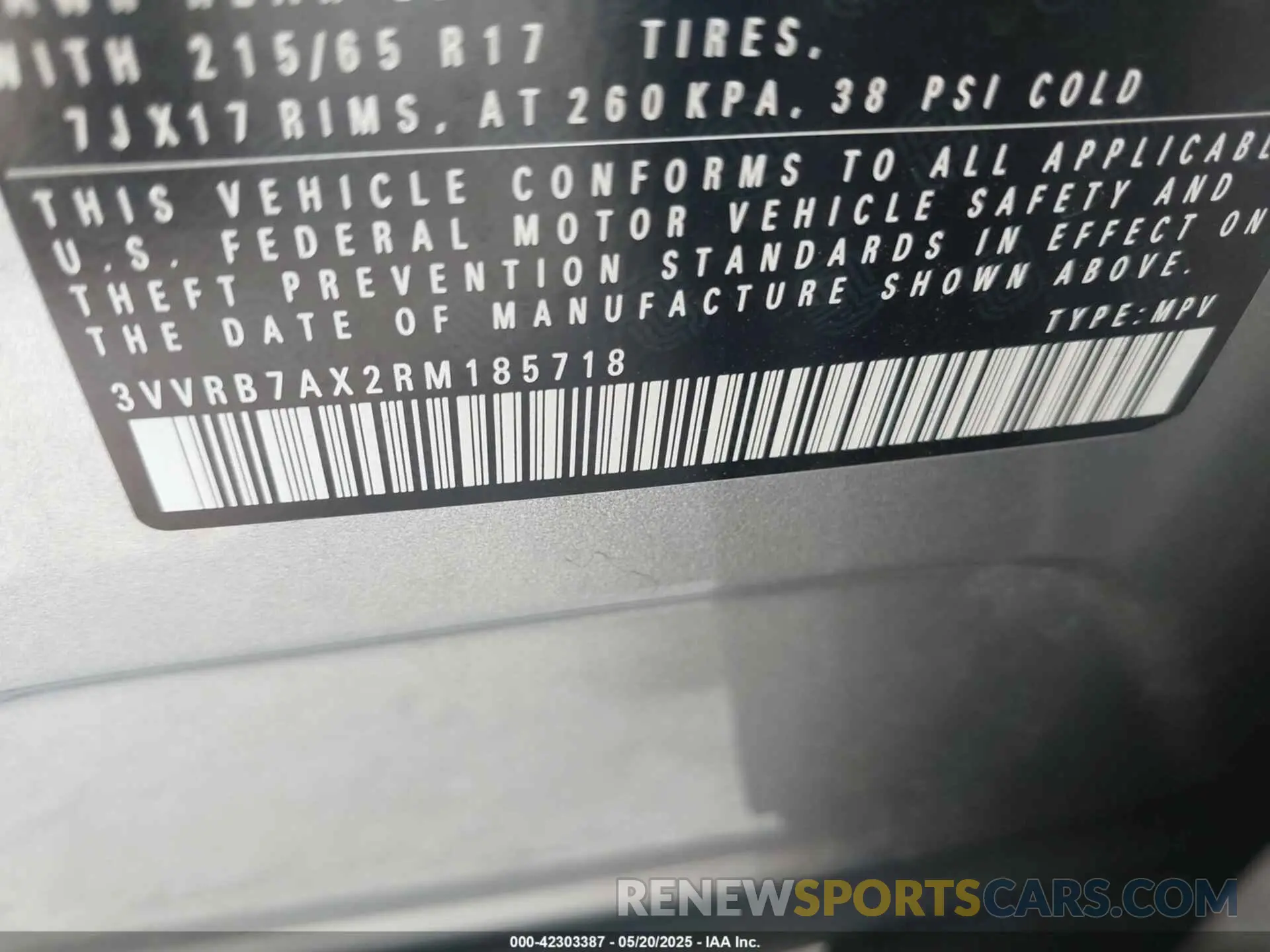 9 Photograph of a damaged car 3VVRB7AX2RM185718 VOLKSWAGEN TIGUAN 2024