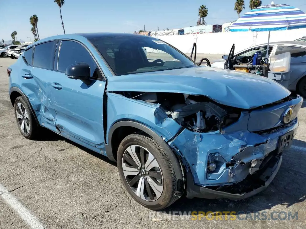 4 Photograph of a damaged car YV4ED3GL0P2055183 VOLVO C40 RECHAR 2023