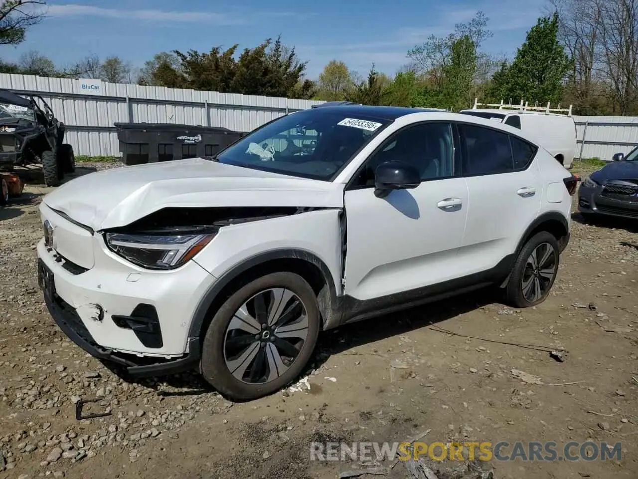 1 Photograph of a damaged car YV4ED3GL3P2059521 VOLVO C40 RECHAR 2023