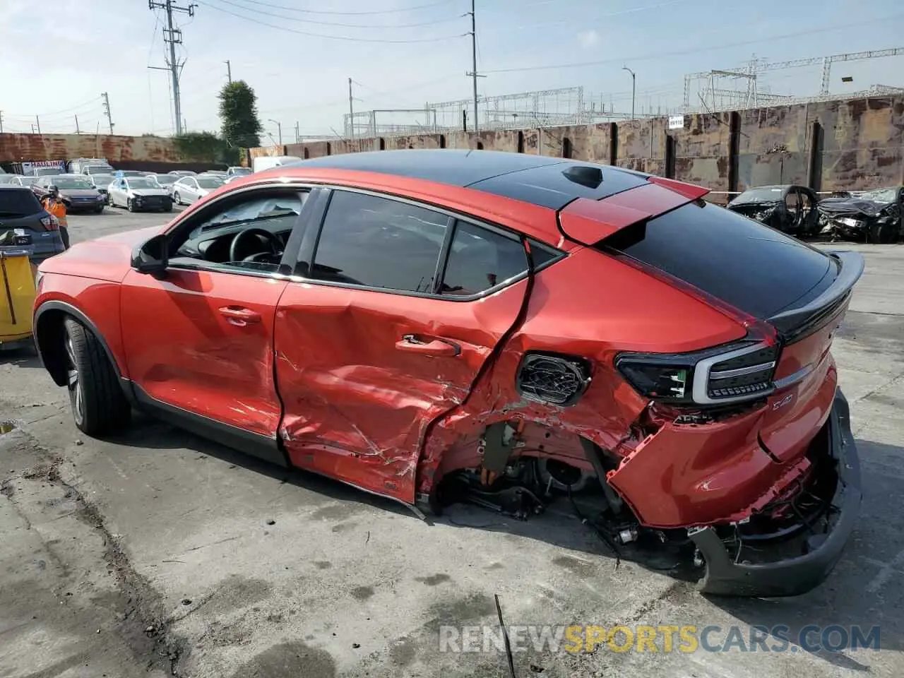 2 Photograph of a damaged car YV4ED3GL8P2038700 VOLVO C40 RECHAR 2023