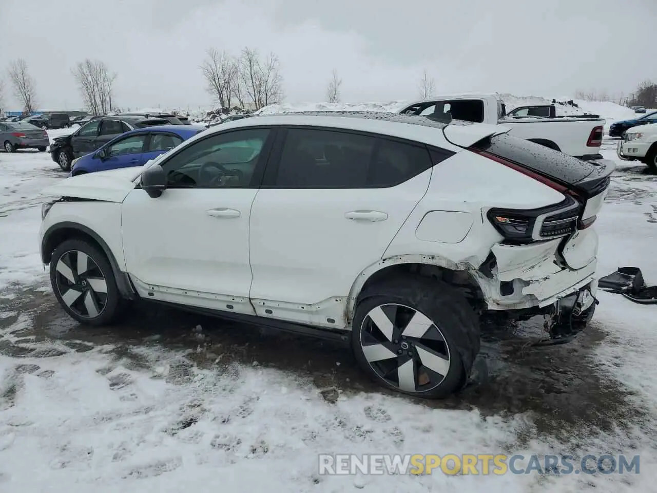 2 Photograph of a damaged car YV4ED3GL8P2056789 VOLVO C40 RECHAR 2023