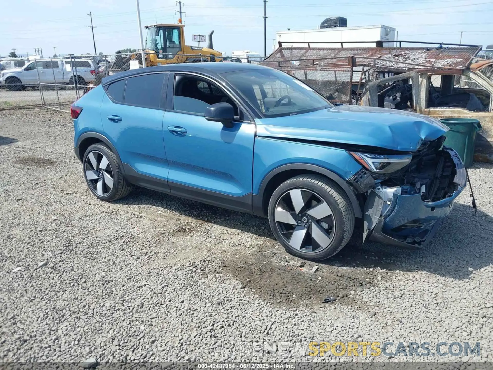 1 Photograph of a damaged car YV4ED3GB4N2001342 VOLVO C40 RECHARGE PURE ELECTRIC 2022